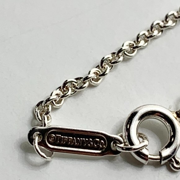 Authentic Tiffany & Co 925 Silver Triple Square Cushion Pendant Necklace - Picture 6 of 8